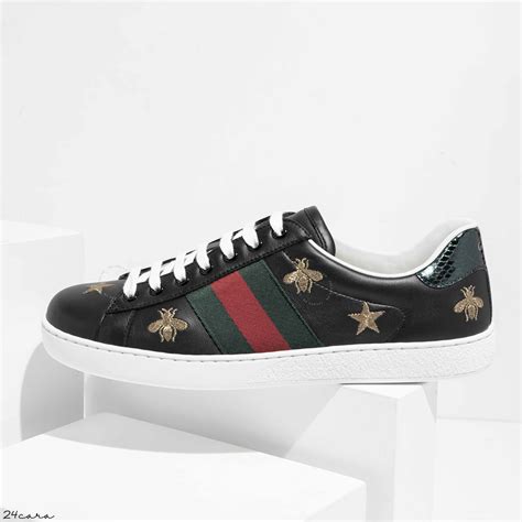 ace sneaker gucci bee star|gucci ace embroidered sneakers.